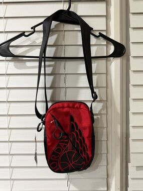 Michael Jordan Red and Black Small Crossbody Bag
